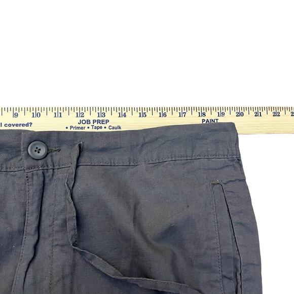 Onia Men’s Linen Blend Pants XL Straight Leg Gray Beach Boho Vacation Casual - Picture 7 of 10